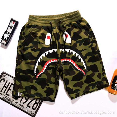 mens designer printed cozy shorts
